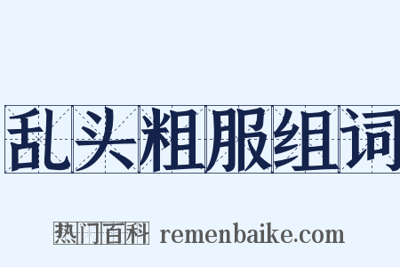 乱头粗服组词是什么意思的图片